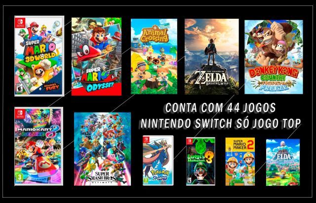 venda Conta Nintendo Switch 44 Melhores Jogos