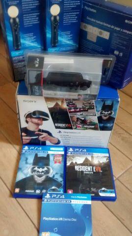 Playstation VR Kit Completo + 3 controles + 3 CD´s