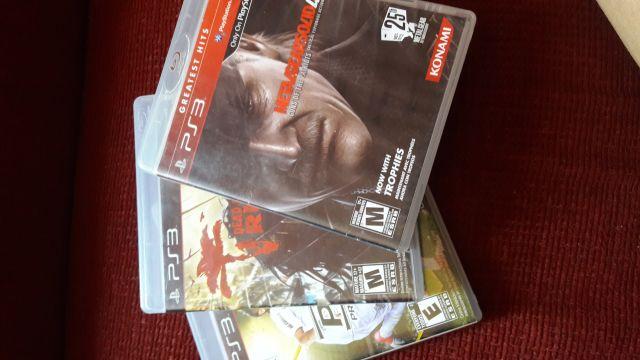 troca 3 Jogos (PS3) Metal Gear Solid, Dead Island e PES
