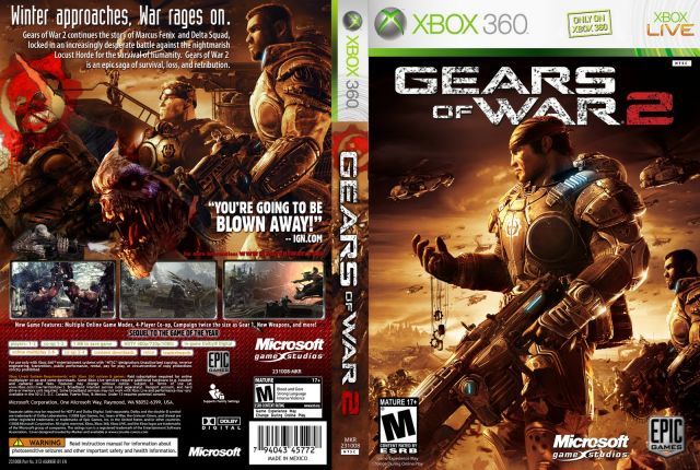 venda Xbox 360 Gears of War 2 ( Retrocompatível )