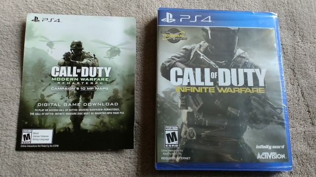 troca Call Of Duty Infinite Warfare + Modern Warfare PS4