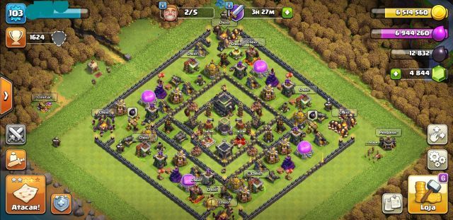 Melhor dos Games - Conta Clash of Clans, CV 9 full, 4850 GEMAS+Royale - Outros, Online-Only/Web, Mobile, Android