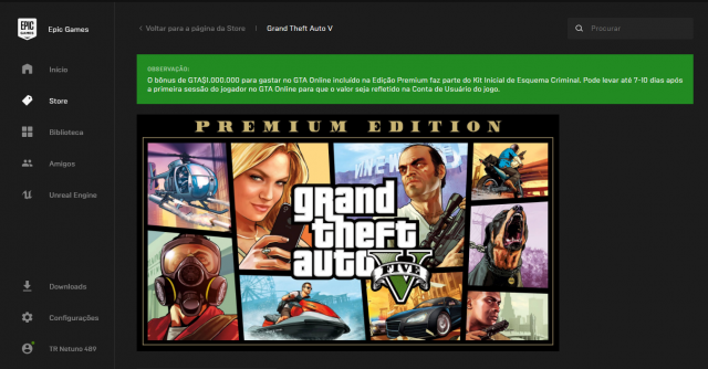 venda Grand Theft Auto V Premium Online Edition