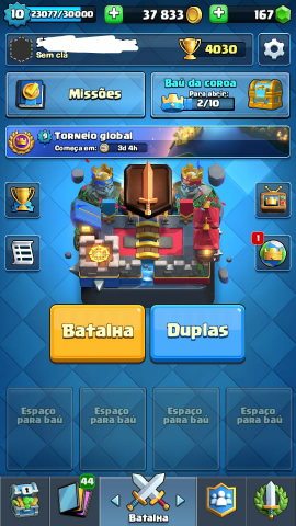 Conta Clash Royale - LVL 10 Supercell ID