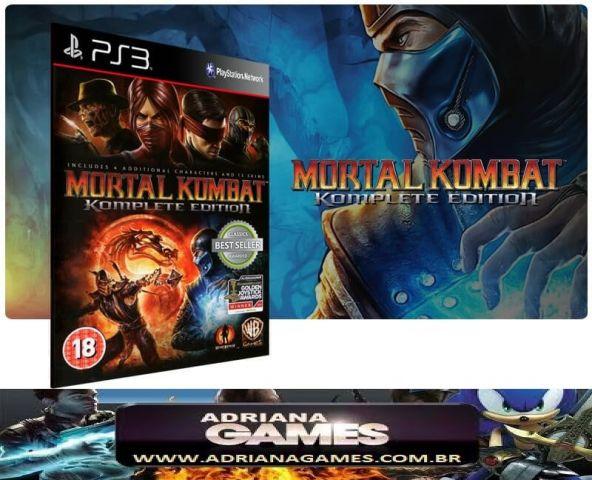 venda Mortal Kombat 9 Jogo Digital PS3 PSN Game
