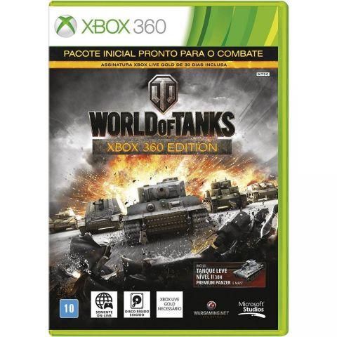 Melhor dos Games - World Of Tanks Xbox 360 Mídia Física Novo Lacrado  - Xbox 360