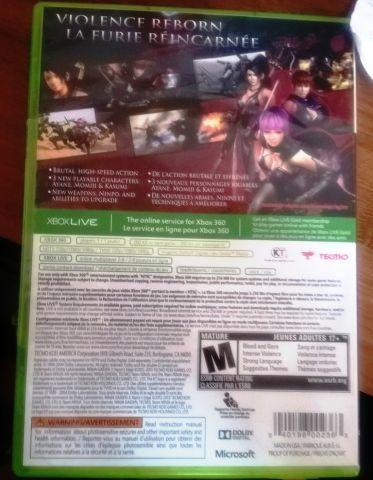 Melhor dos Games - Ninja Gaiden 3 razor´s edge XBOX360 - Xbox 360