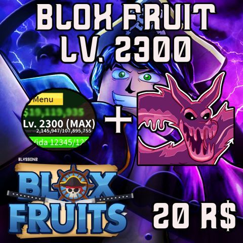 venda 🉐 BLOX FRUIT LV. 2300 COM VENOM 🉐