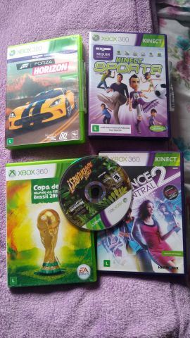 Melhor dos Games - Xbox 360 slim 4gb + kinect - Xbox 360