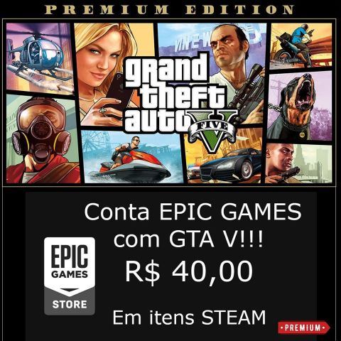 venda Vendo GTA V pra PC ( ORIGINAL e ONLINE) por R$ 40,