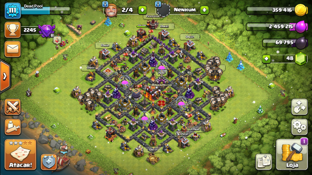 Melhor dos Games - Conta Clash of Clans cv 10 - iOS (iPhone/iPad), Mobile, Android
