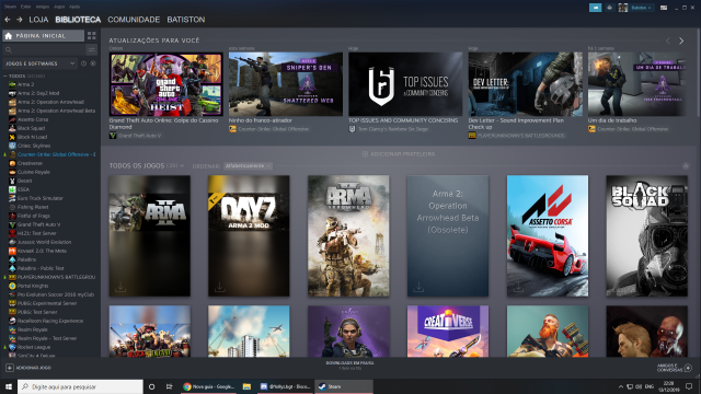 Melhor dos Games - Conta Steam de mais de 600 reais com 39 jogos - Linux, PC