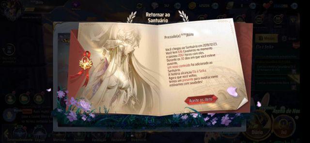 Melhor dos Games - Conta Saint Seiya UPADA SV 76 - Mobile, Android, PC