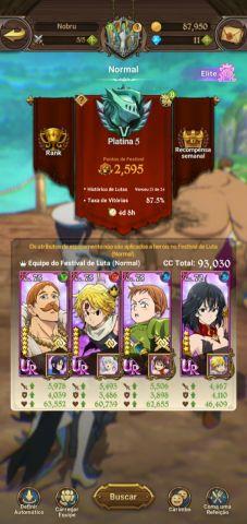 Melhor dos Games - Conta The Seven Deadly Sins Grand Cross - Mobile, Online-Only/Web, Android, PC