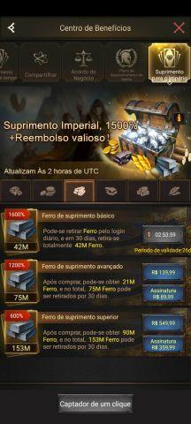 Melhor dos Games - Conta Rise of Empires: Ice and Fire - iOS (iPhone/iPad), Online-Only/Web, Mobile, Android