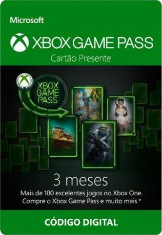 Xbox Game Pass - Cartão Assinatura 3 Meses
