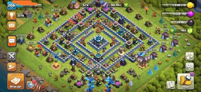 Melhor dos Games - Conta clash of clans CV13 - iOS (iPhone/iPad), Mobile, Android, PC