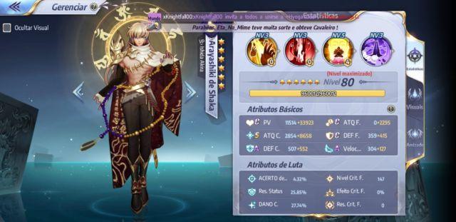 Melhor dos Games - Conta Saint Seiya Awakening Lv. 60 A-1 Global - iOS (iPhone/iPad), Mobile, Android, PC