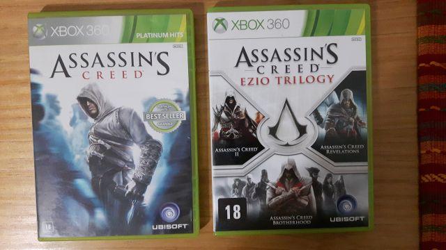 Melhor dos Games - Assassins Creed Trilogia Ezio + Assassin&amp;#039;s creed 1  - Xbox 360