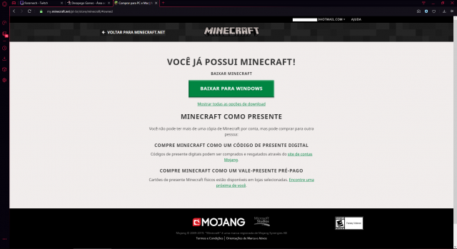 Melhor dos Games - Conta Minecraft Trocar Por Conta lol Elo OURO + - Online-Only/Web, PC