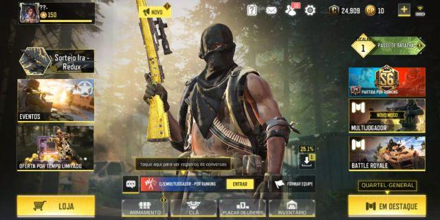 conta call of duty mobile