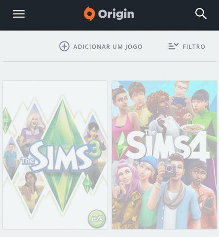 venda Conta Origin The sims 3 e 4