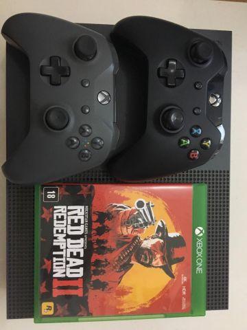 Melhor dos Games - xbox one S edição Cinza BF1 + RED DEAD 2 e AC3 - Xbox One