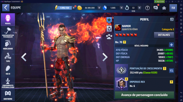 Melhor dos Games - Conta Marvel Future Fight - Outros, Online-Only/Web, Mobile, Android