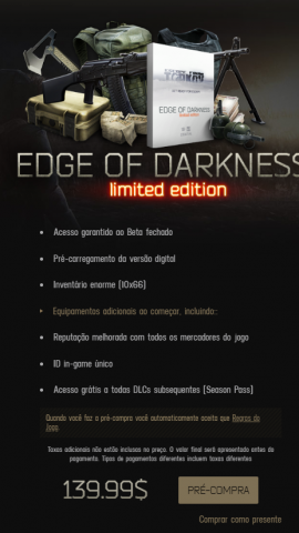Melhor dos Games - Escape From Tarkov Edge of Darkness - Online-Only/Web, PC