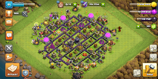 Melhor dos Games - CONTA CLASH OF CLANS CV 10 - L91 / BK17-AQ14 - AND - Mobile, Android, iOS (iPhone/iPad)
