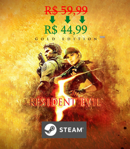 Melhor dos Games - Resident Evil 5: Gold Edition STEAM KEY - PC