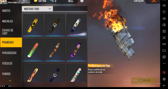 Melhor dos Games - Conta Free Fire Level 70 @doixx.capa - Online-Only/Web, Mobile, Android, PC