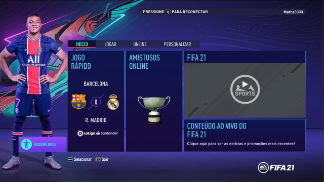 CONTA FIFA 21 ORIGIN - TIME UT 80K 