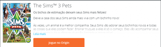 Melhor dos Games - Conta Origin - The sims 4 e 3 - PC