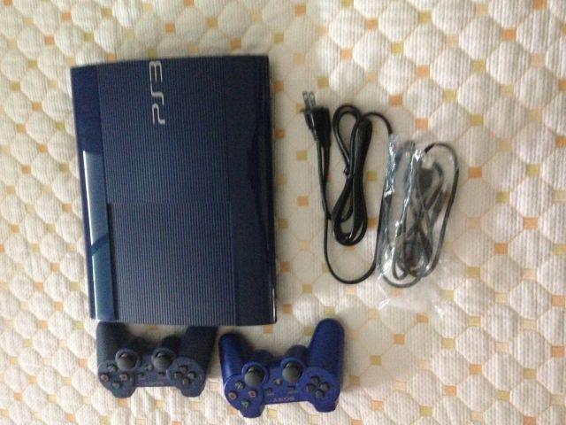 Melhor dos Games - Ps3 slim azul  - PlayStation 3