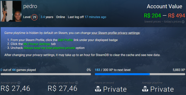 Melhor dos Games - conta steam level 29 - PC