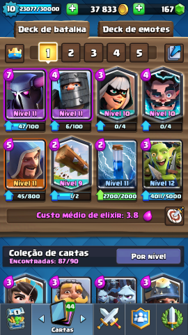 Melhor dos Games - Conta Clash Royale - LVL 10 Supercell ID - iOS (iPhone/iPad), Mobile, Android