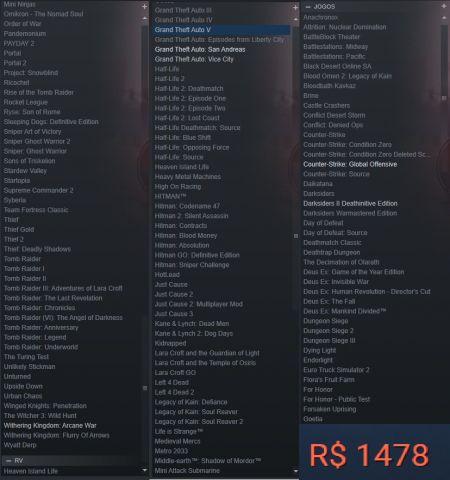 Melhor dos Games - Conta Steam - 137 JOGOS - PC