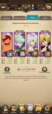 Melhor dos Games - Conta The Seven Deadly Sins Grand Cross - Online-Only/Web, Mobile, Android, PC