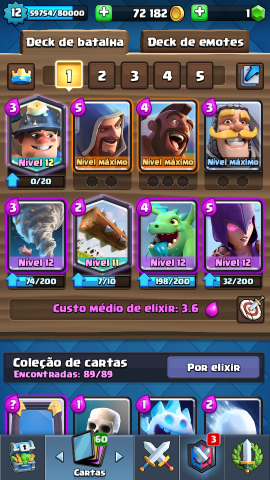 Melhor dos Games - Conta Clash Royale N12 - iOS (iPhone/iPad), Mobile, Android