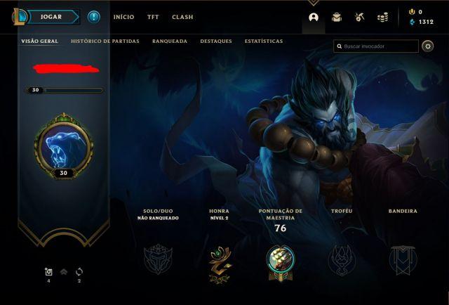 Conta League of Legends lvl 30 Unranked - 24 champ