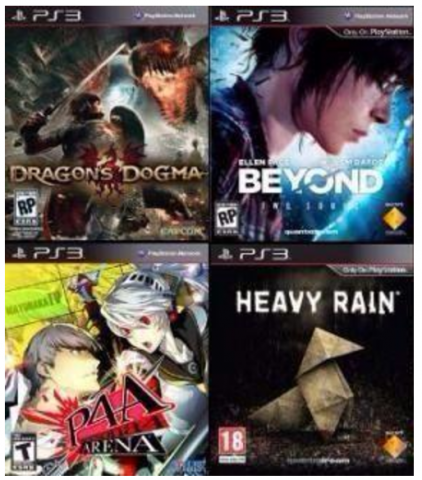 Jogos PS3 - Preço pelos 4 ou preços individuais