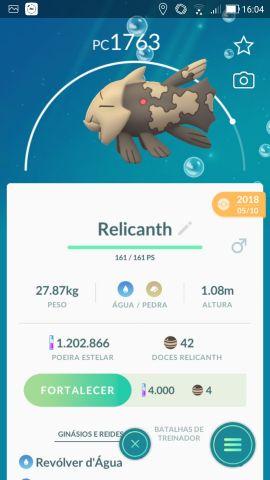 Melhor dos Games - Pokémon Regional Relicanth para Pokémon GO - Android