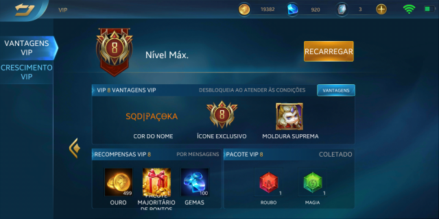 Conta Moba Heroes Evolved