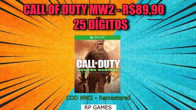 Call of Duty MW2 REMASTER - Xbox One - 25 dígitos