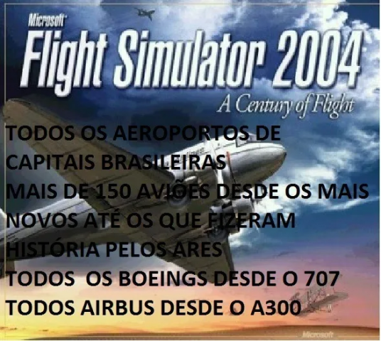 Melhor dos Games - FS 2004 +150 Aeronaves, Cenarios e Add-ons - PC
