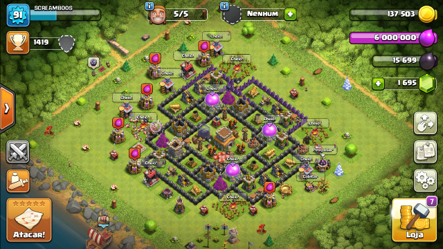 Melhor dos Games - CONTA CLASH OF CLANS- CV8 QUSE FULL - Android