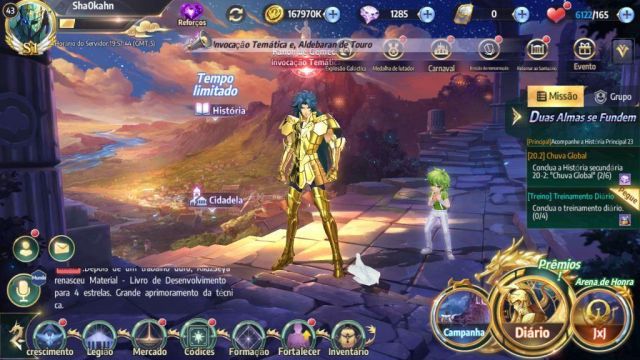 Melhor dos Games - Conta Saint Seiya Awakening - Kanon de Gêmeos - iOS (iPhone/iPad), Online-Only/Web, Android, PC
