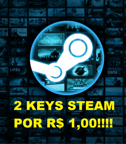 Melhor dos Games - 2 (duas) Keys/chaves Aleatórias Steam - PC