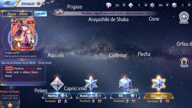 Melhor dos Games - Saint seiya awakening conta mega upada  - Mobile, Outros, Android, PC